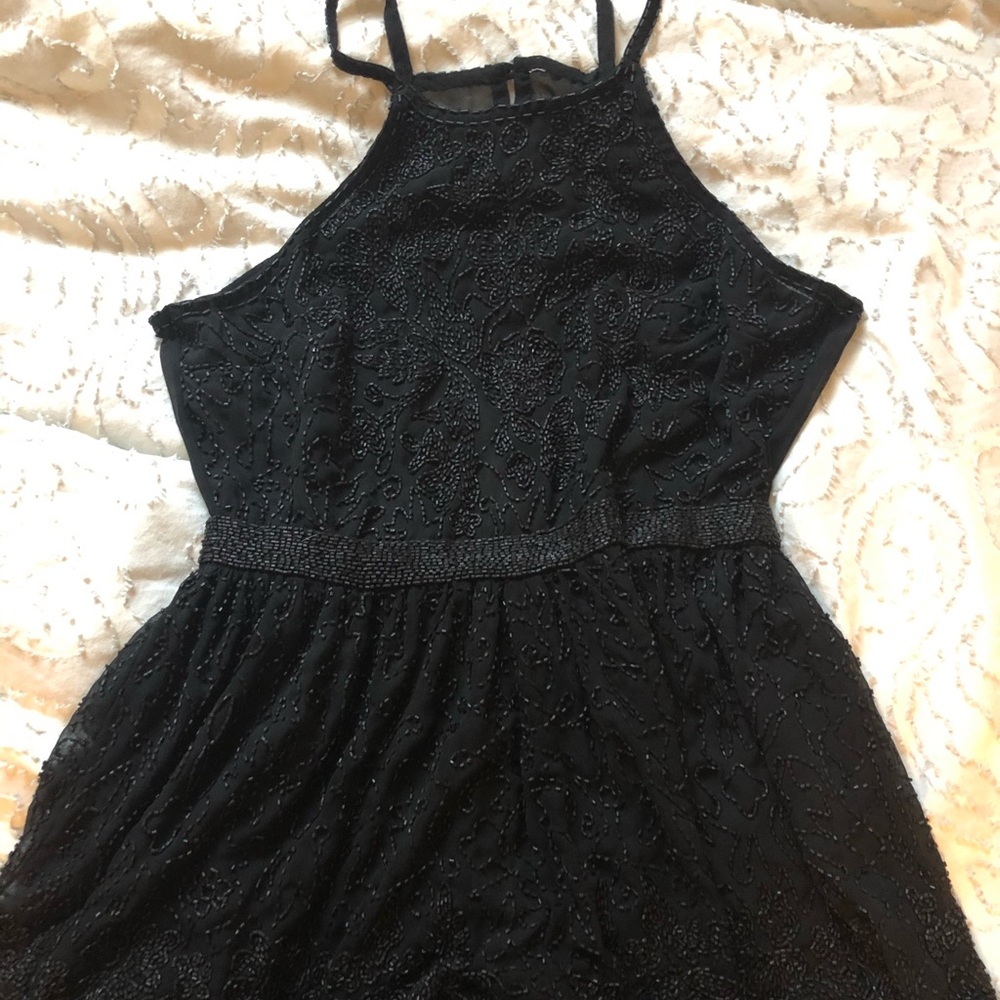 Black bead romper